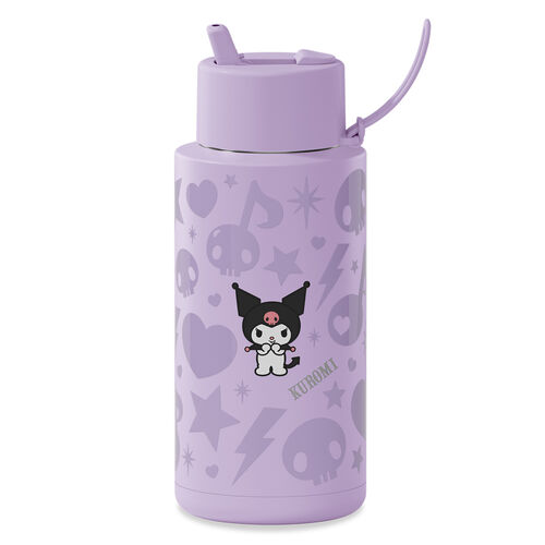 frank green 34oz Ceramic Bottle with Flip Straw Lid Kuromi
